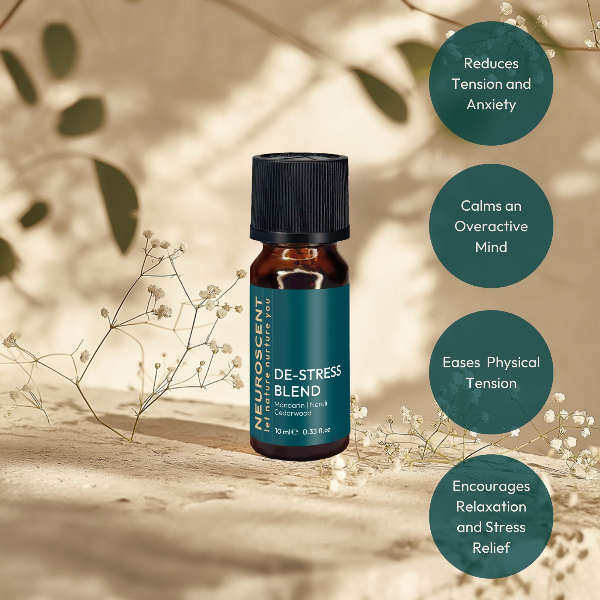 De-Stress Essential Oil Blend 10ml - NeuroScent