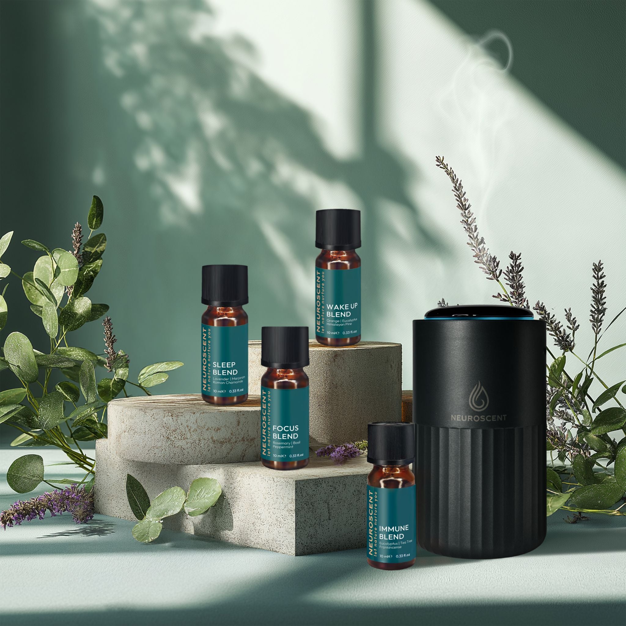 Portable Diffuser with Essential Oil Blend - NeuroScent