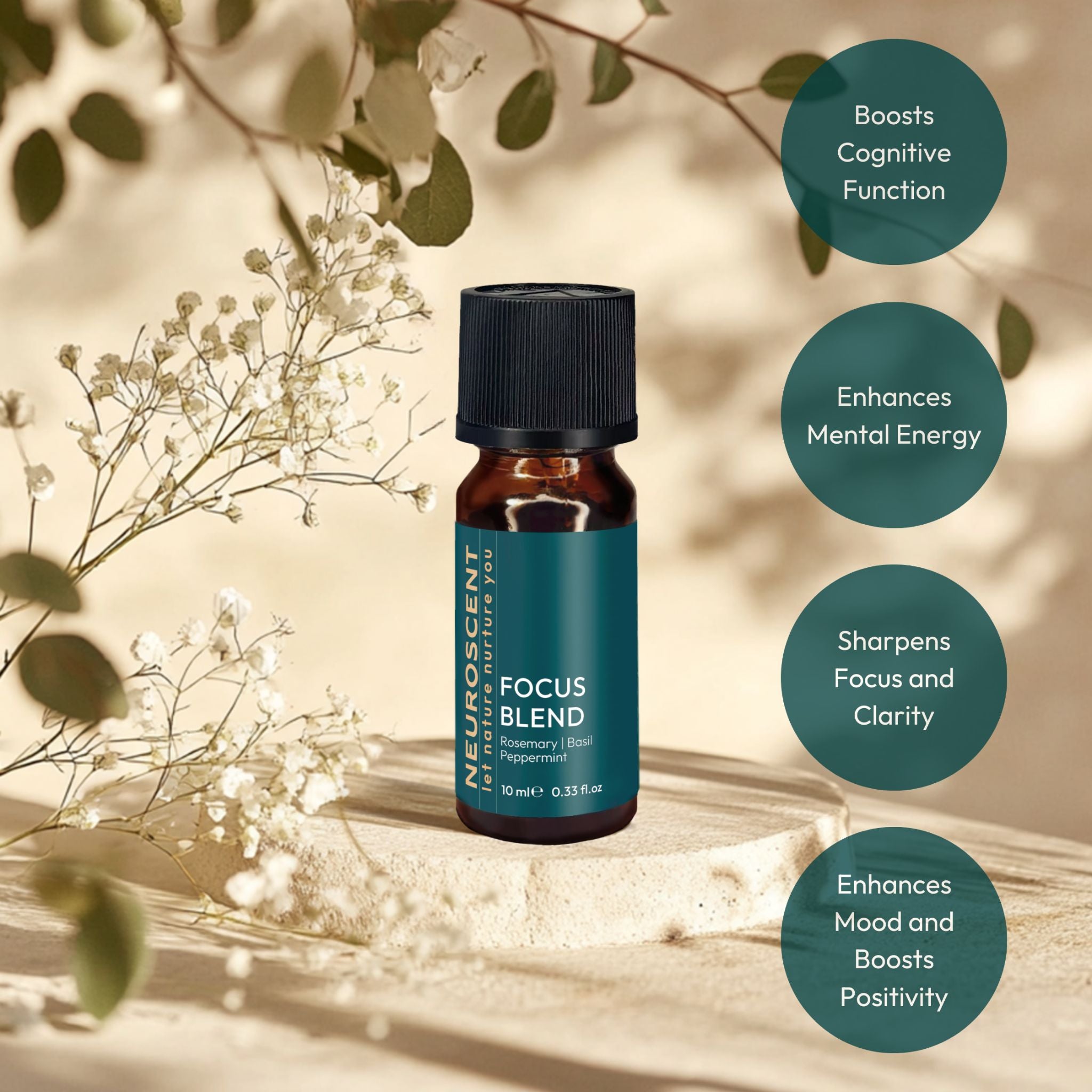 Focus Essential Oil Blend 10ml - NeuroScent