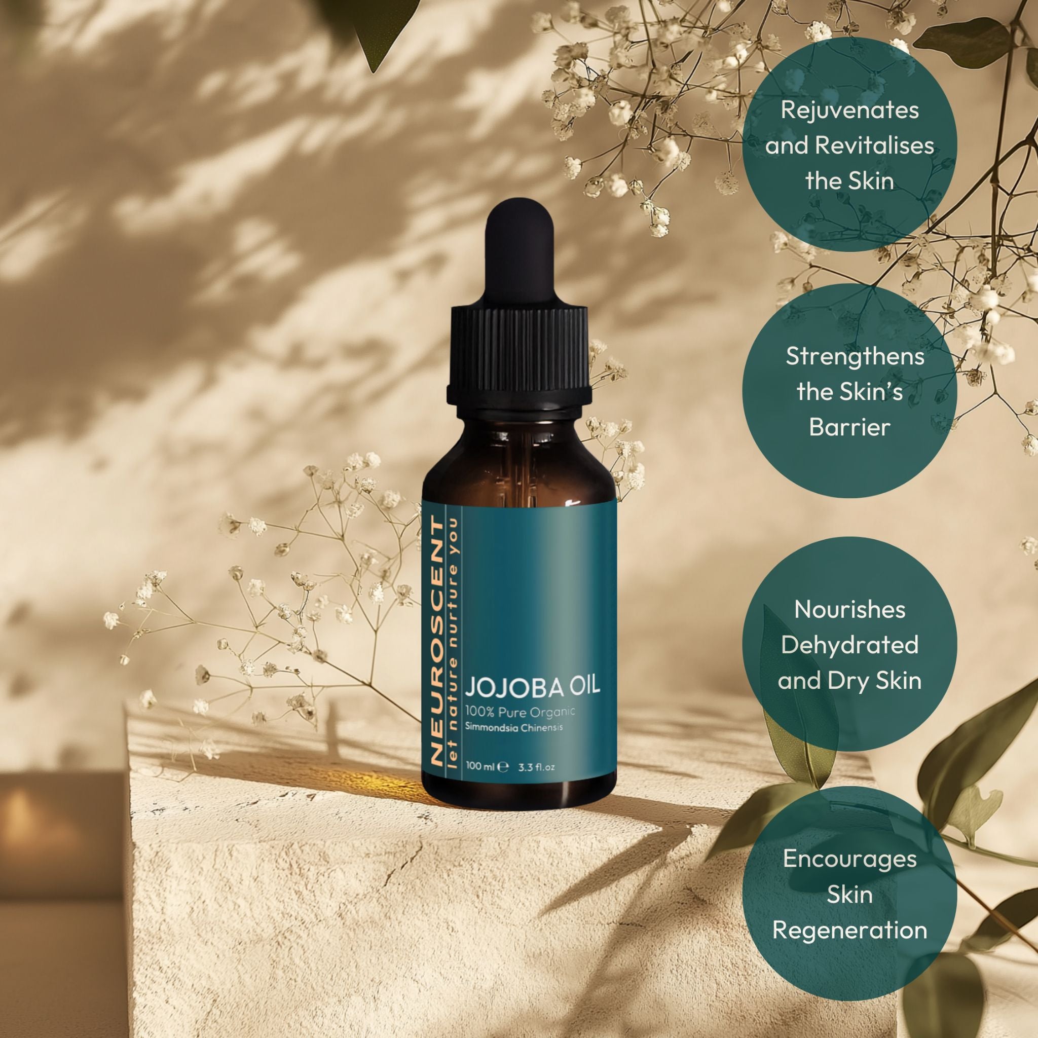 Organic Jojoba Oil 100ml - NeuroScent